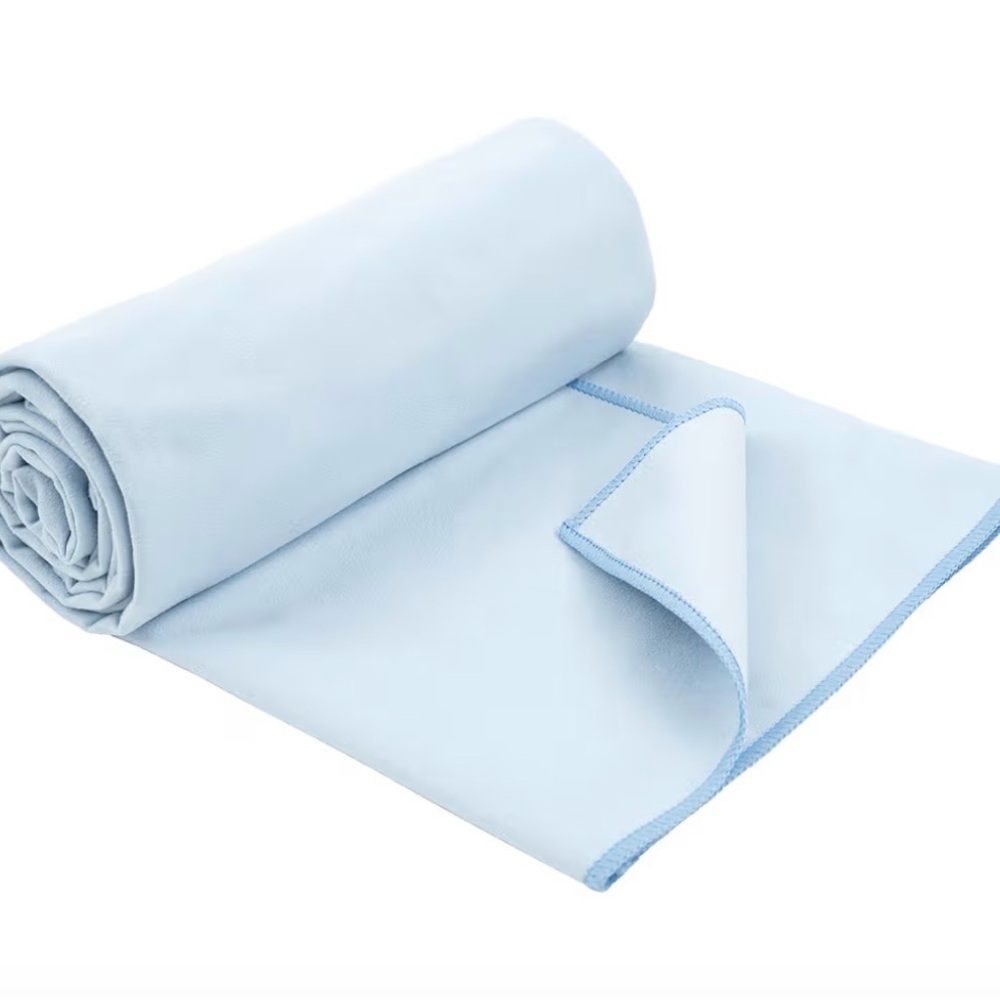 Shandali Hot Yoga Mat Towel  Quick Dry 1 Pack, 26.5" x 72", Microfiber, Blue